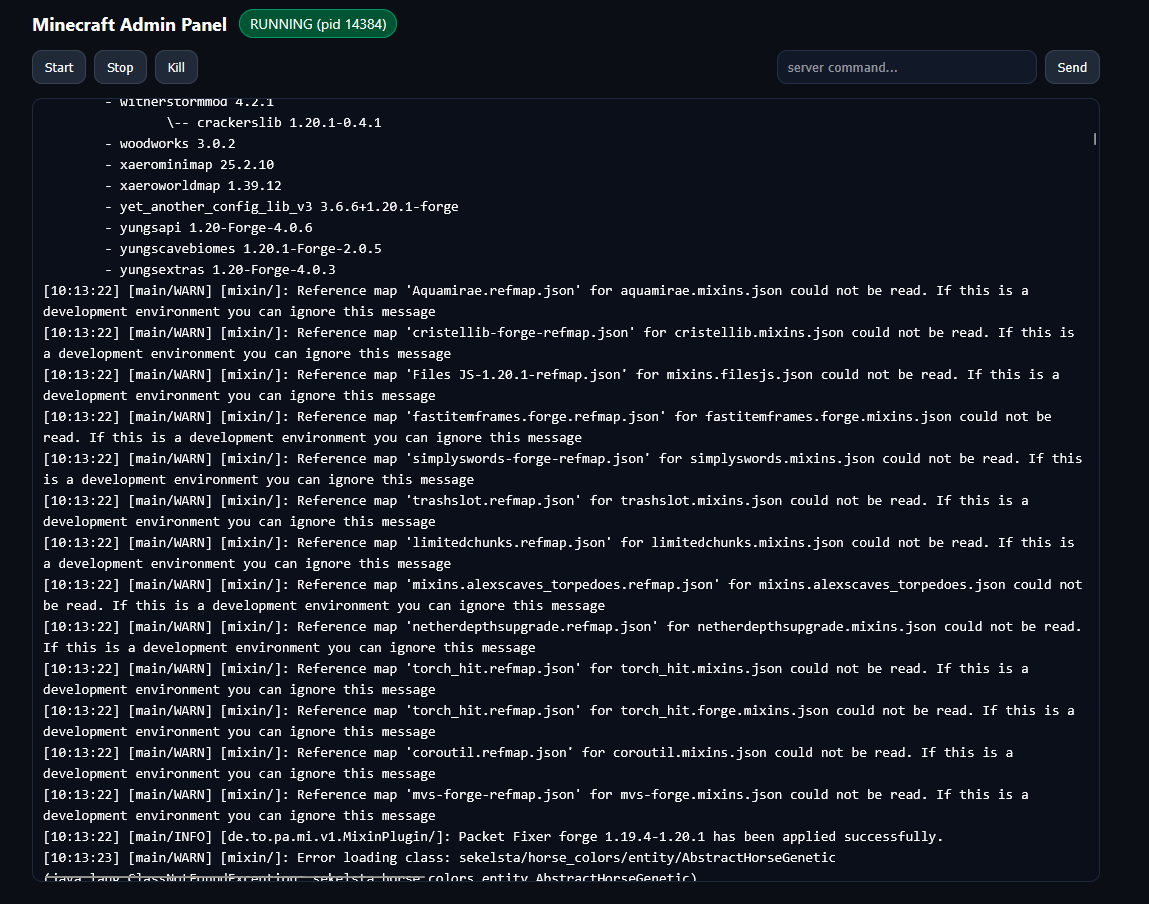 π₯οΈ Minecraft Admin Panel β Simple, Secure Server Management